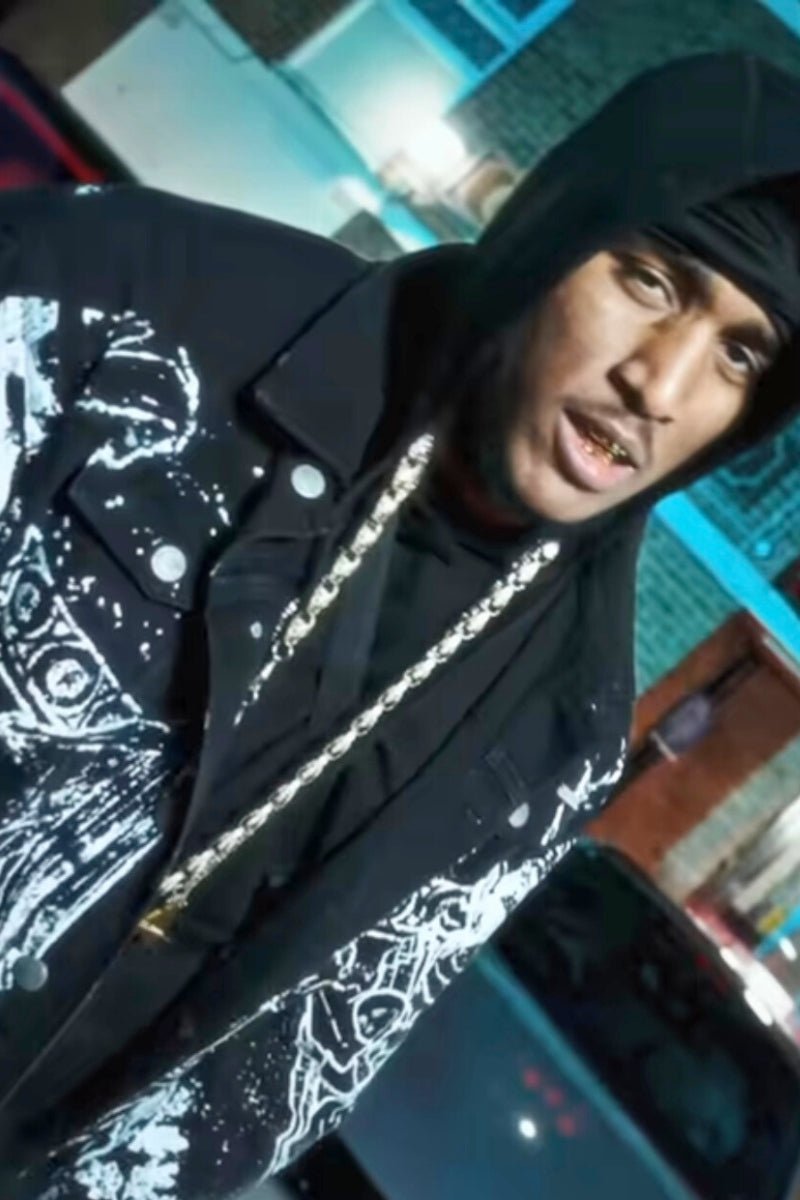 RM in LNP'S Angel Renaissance Jacket - Liquor n Poker