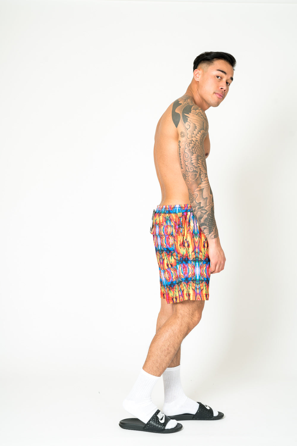 Multi Colour Tie Dye Relaxed Shorts