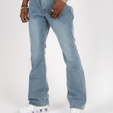 Stonewash Slim Stacked Flare