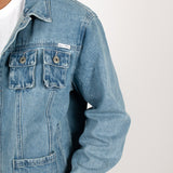 Nevada Blue Wash Utility Denim Jacket