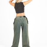 Dirty Wash Denim Baggy Pocket Jean