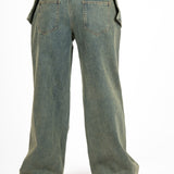 Dirty Wash Denim Baggy Pocket Jean