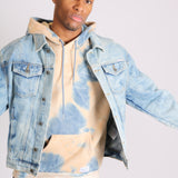 Cloudy Bleach Wash Denim Jacket