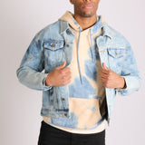 Cloudy Bleach Wash Denim Jacket