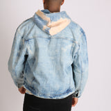 Cloudy Bleach Wash Denim Jacket