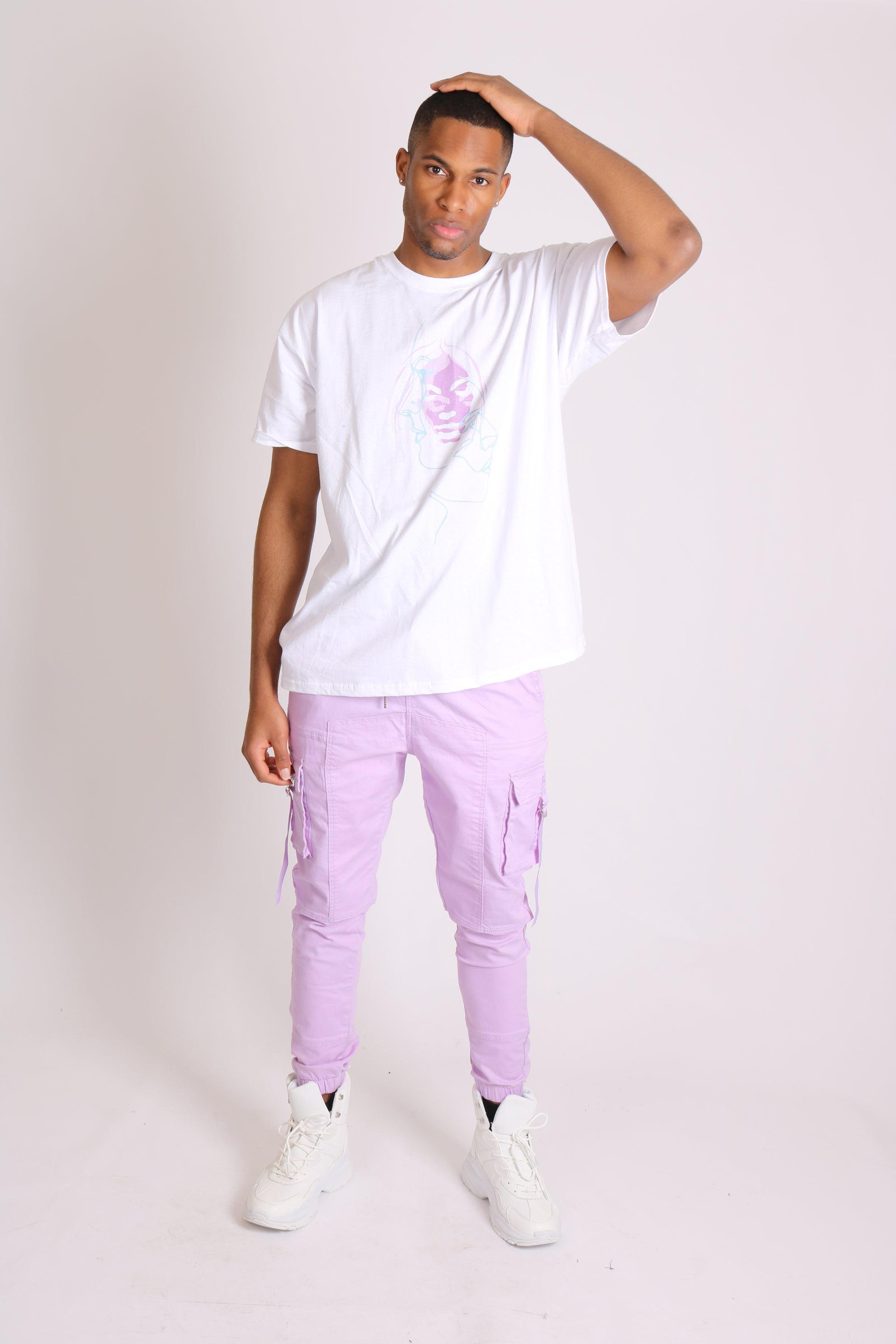 Detroit Lilac Denim Cargo