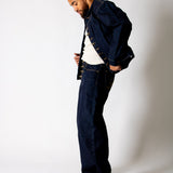Raw Indigo Fireman Clasp Baggy Jeans