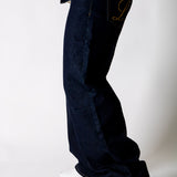 Raw Indigo Fireman Clasp Baggy Jeans