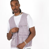 Lilac Denim Gilet Vest