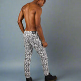Grey Snake Patent Trouser