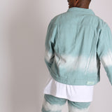 Ice Cream Sage Tie Dye Slim Fit Denim Shorts