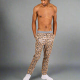 Brown Snake Patent Trouser