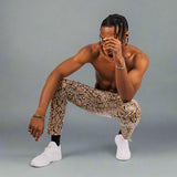 Brown Snake Patent Trouser