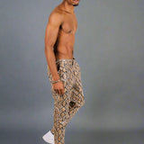 Brown Snake Patent Trouser