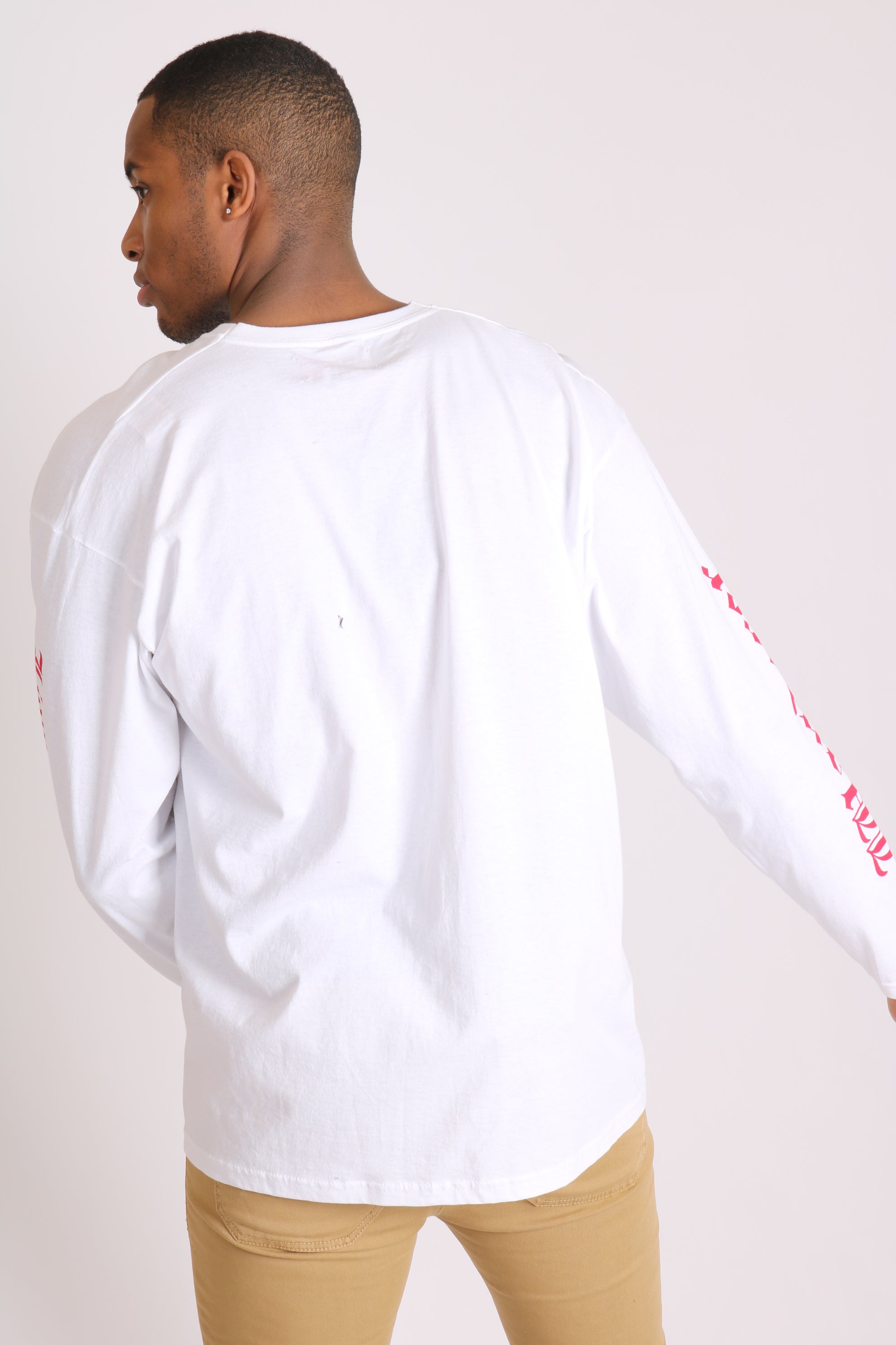 Safari Printed White Long Sleeve Top