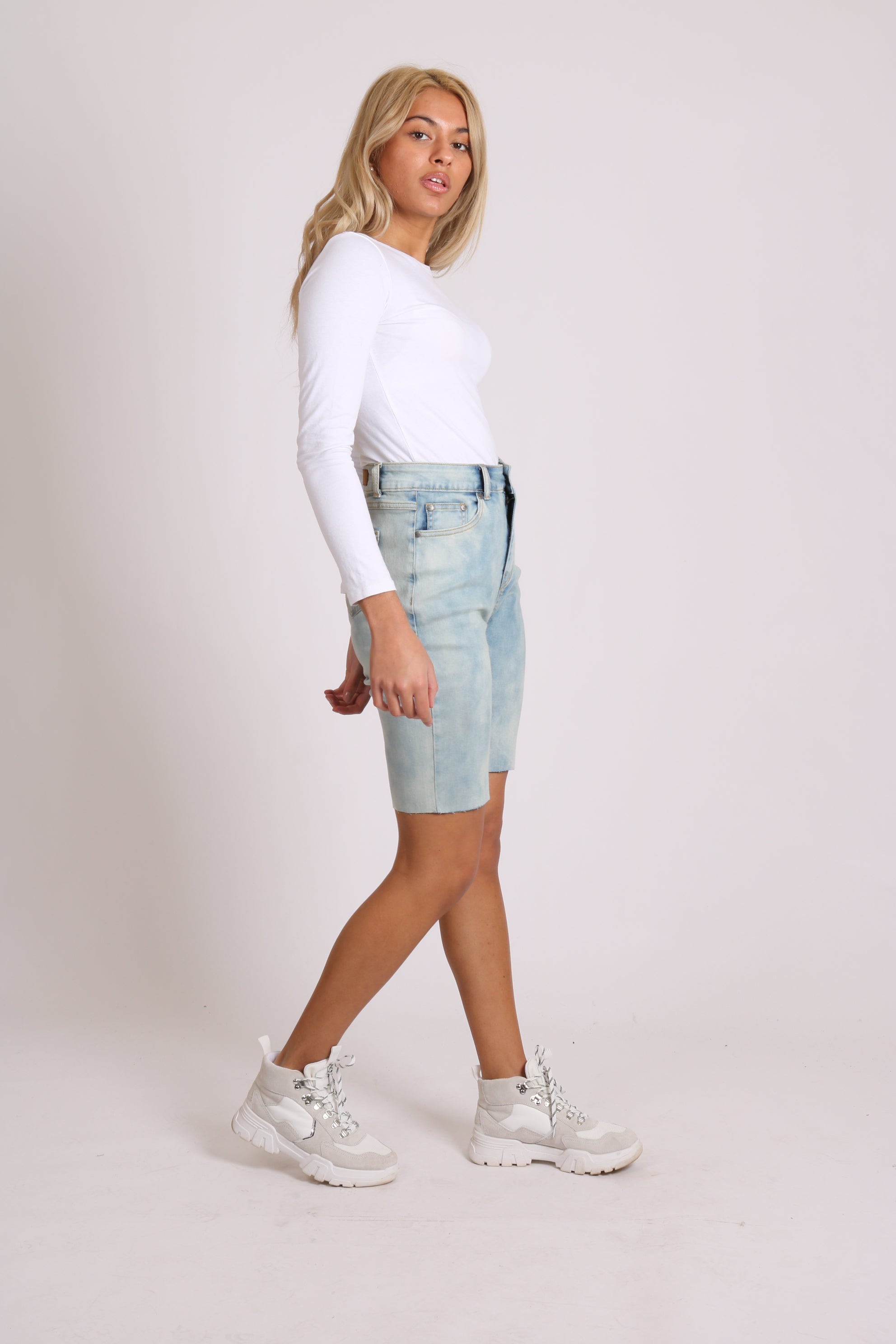 Super Stretch Denim Cycling Shorts
