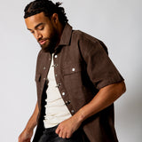 Brown Fireman Clasp Buckle Shirt