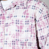 Pink Check Long Sleeve Button Through Shirt