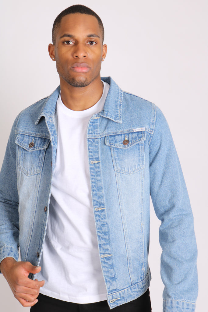 Denim Stonewash Muscle Fit Shirt