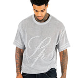 Grey Knit Jersey T-Shirt