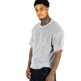 Grey Knit Jersey T-Shirt