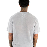Grey Knit Jersey T-Shirt