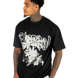 Black Eternal Paradise Graphic Printed T-Shirt