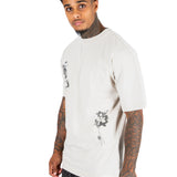 Stone Relaxed Distorted Love Graphic T-Shirt