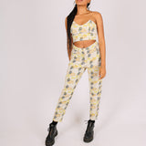 Snake Printed Denim Mom Jeans