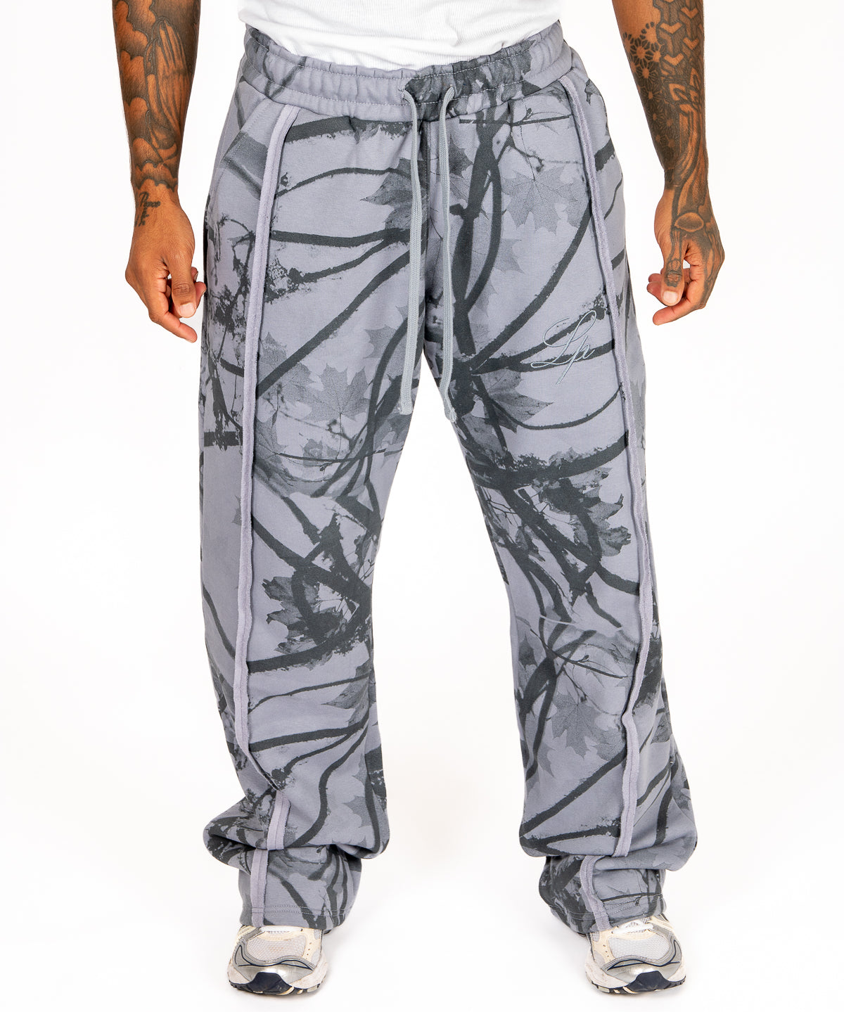 Oversized Blue Mountain Printed Tracksuit