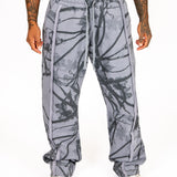 Oversized Blue Mountain Printed Tracksuit