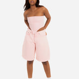 Pink Denim Jorts