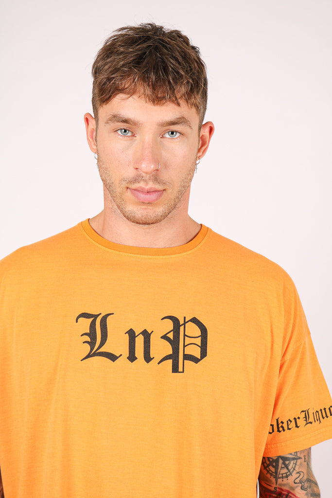 Liquor N Poker Convict Neon Orange T Shirt