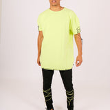 Oversized Lime T-Shirt With String Detailing