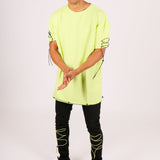 Joggers With Neon Green Pull Ties
