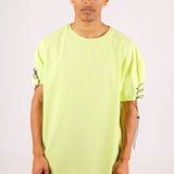 Oversized Lime T-Shirt With String Detailing