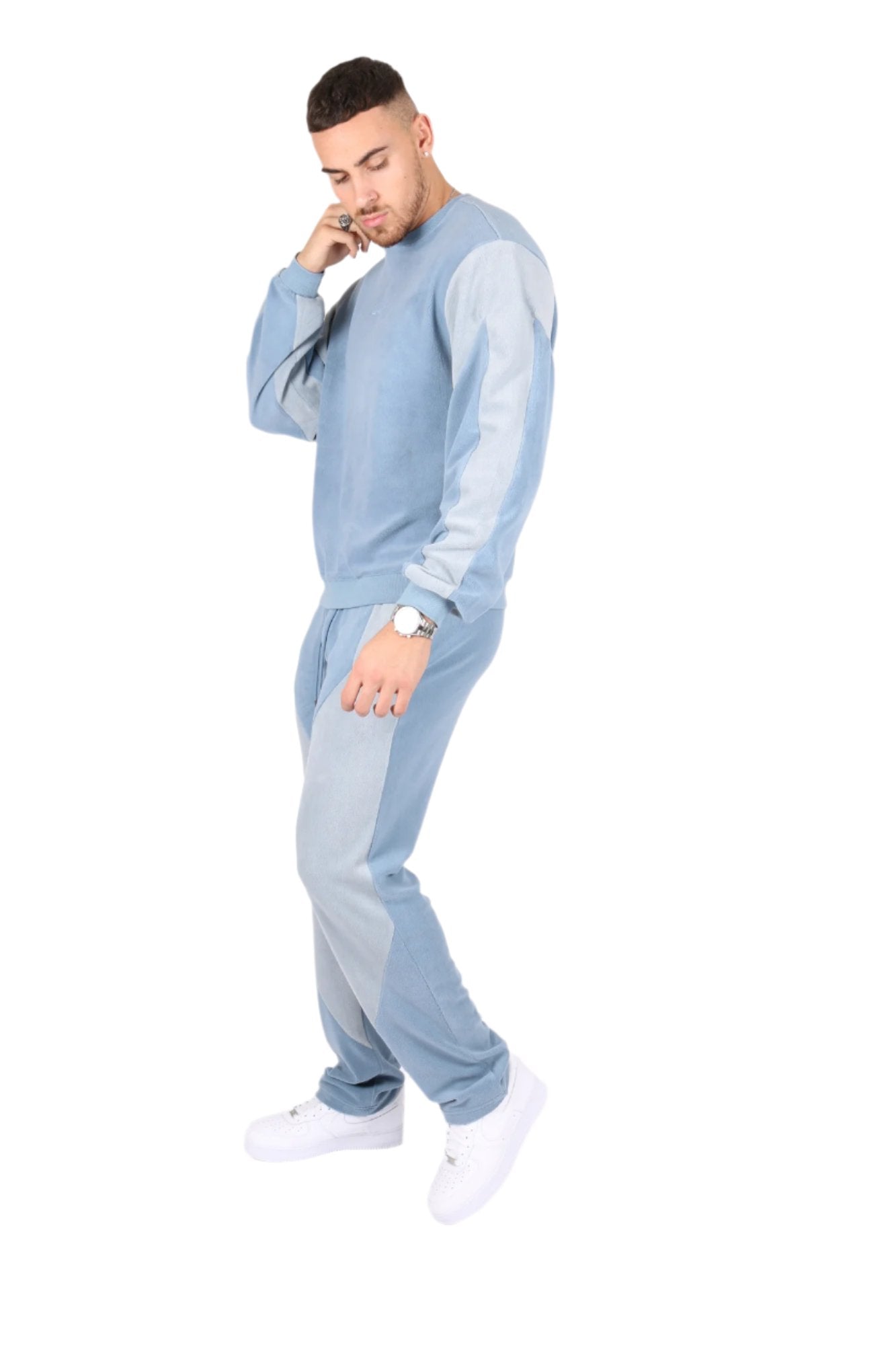 Light Blue Polar Fleece Sweatshirt