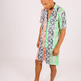 Splice Snake Print Shirt