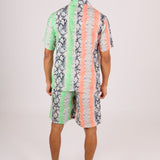 Splice Snake Print Shirt