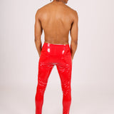 Red Gloss Vinyl Meggings