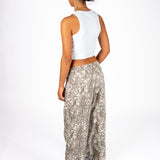 Snake Print Denim Jeans