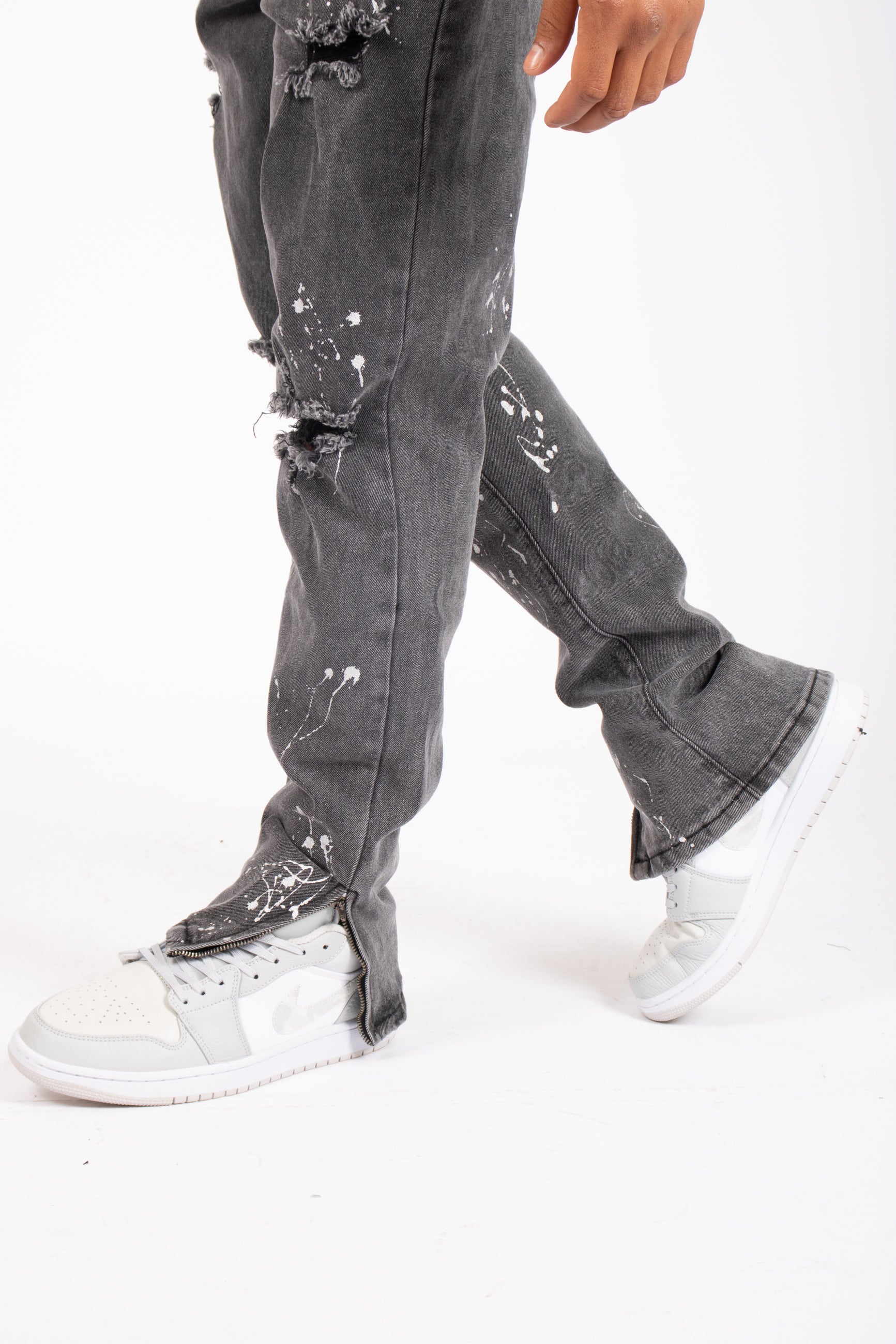 Faro Paint Splatter Straight Leg Jean