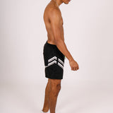 Black With Stripes Shorts