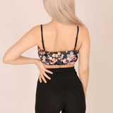 It's Got A BFF 'Floral Print Velvet Crop Top'