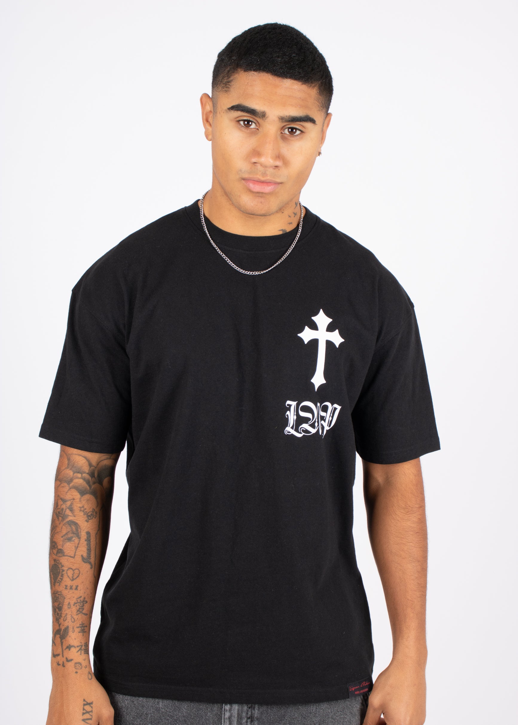 only-the-blessed-cross-tshirt