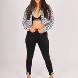Butterfly Monogram Cropped Denim Jacket