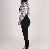 Butterfly Monogram Cropped Denim Jacket