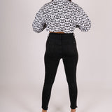 Butterfly Monogram Cropped Denim Jacket