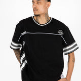 Black Denim Varsity T-Shirt
