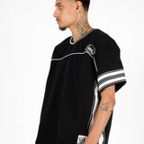 Black Denim Varsity T-Shirt